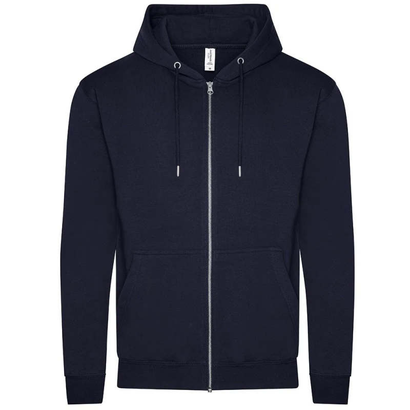 Image of AWDis AWDis Men Full Zip Hoodie in Navy Size: X-Small Navy XS Male 5059699661585