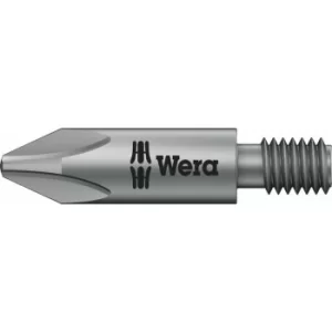 Image of Wera 851/15 Extra Tough M6 Threaded Drive Phillips Screwdriver Bits PH2 44.5mm Pack of 1