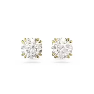 Image of Constella Stud Round Cut White Gold-tone Plated Earrings 5642595