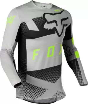 Image of FOX Flexair Riet Motocross Jersey, grey, Size L, grey, Size L