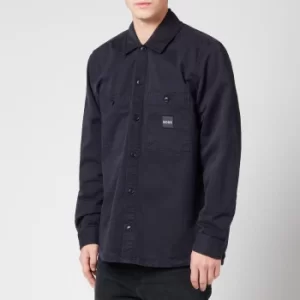 Image of Hugo Boss Locky Long Sleeve Shirt Navy Size S Men