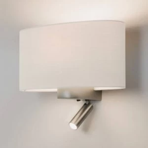 Image of 1 Light Indoor Wall Reading Light Matt Nickel, E27