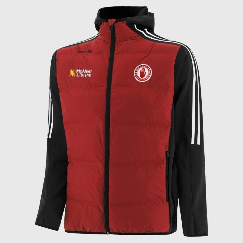 Image of ONeills Tyrone Hydra Padded Hooded Jacket Junior RED/BLK/WHI male 13 Years