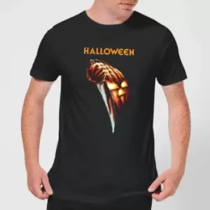 Image of Halloween Pumpkin Mens T-Shirt - Black - S