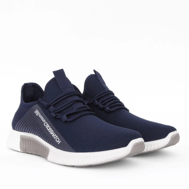 Image of Crosshatch Crosshatch Men Nimbus Trainers in Navy Size: 7 Navy 7 Male 5059294181211