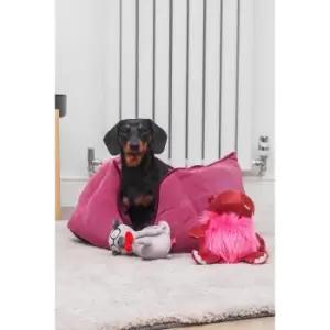 Image of Mulberry TuffEarth Recycled Chenille Square Pet Bed