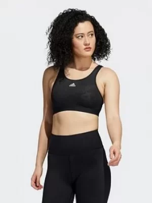 Image of Adidas Believe This Medium-Support Lace Camo Workout Bra