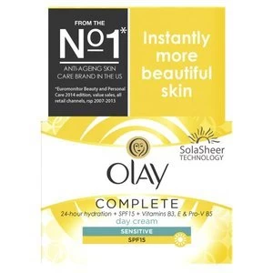 Image of Olay Complete 3in1 Sensitive Moisturiser SPF15 50ml