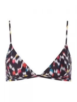 Image of French Connection Halki triangle bikini top Black