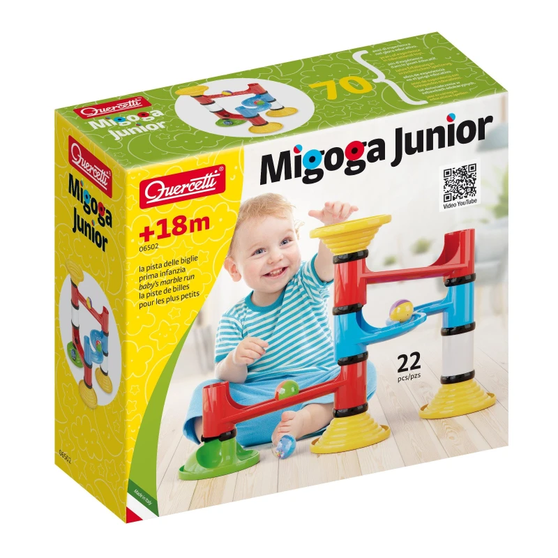 Image of Quercetti Migoga Junior Starter Set - 22 Pieces, Multi 6502