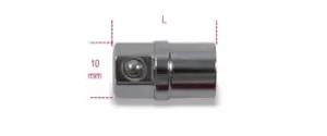 Image of Beta Tools 123 E1/4 Bit Holder Adaptor 1/4" for 10mm Ratchet Wrench 001230010