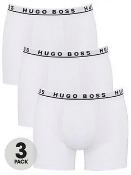 Image of Hugo Boss 3 Pack Boxer Briefs White Size L Men