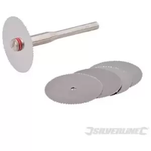 Image of Silverline - 656628) Rotary Tool ss Saw Blade Set 6pce 22mm Dia