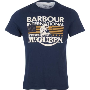 Image of Barbour International Eagle Tee - Blue