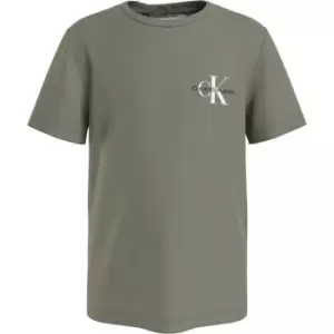 Image of Calvin Klein Jeans Chest Monogram Top - Green