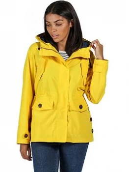 Image of Regatta Ninette Waterproof Jacket - Yellow , Yellow, Size 10, Women
