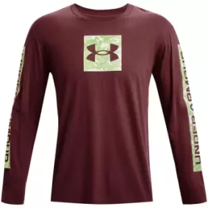 Image of Under Armour Camo Box T Shirt Mens - Red