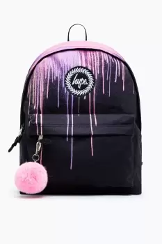 Image of HYPE UNISEX Pink DRIPS CREST BACKPACK