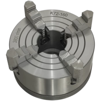 Image of Sealey SM27FJC 4 Jaw Independent Chuck and Back Plate