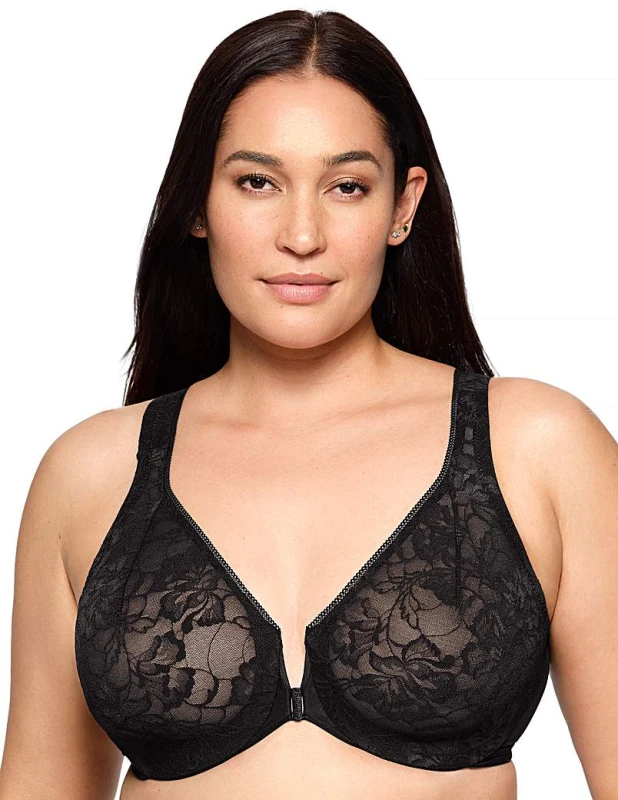 Image of Glamorise Glamorise 9246 Wonder Wire Bra Solid Black - Glamorise - Size: 42E Solid Black Female 42E MO45420