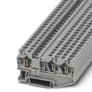 Image of Phoenix Contact St 4-Twin Terminal Block, Din Rail, 3Pos, 10Awg