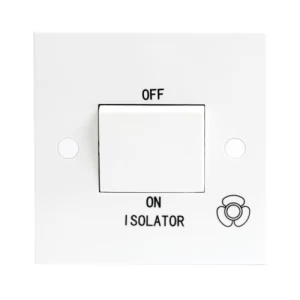 Image of KnightsBridge 10A White 1G 3 Pole 230V Electric Fan Isolator Switch