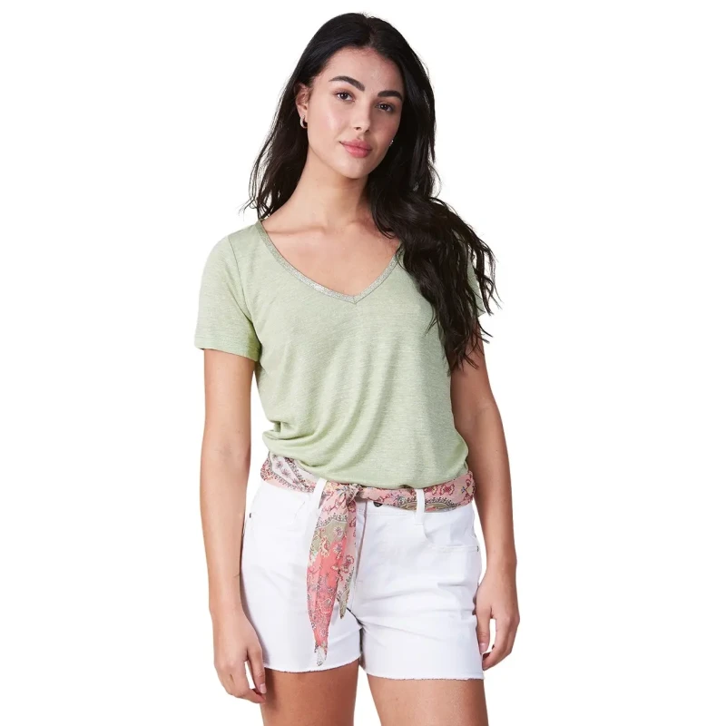 Image of Les Petites Bombes Womens T-Shirt Les Petites Bombes Ariana Vert Female XS