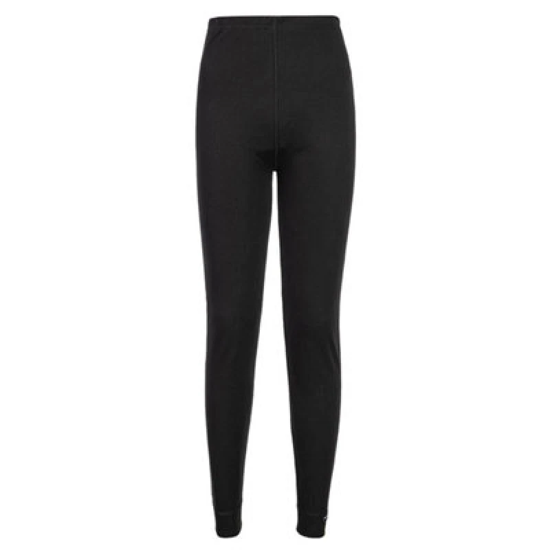 Image of Portwest Womens Thermal Baselayer Leggings B125BKRS Colour: Black