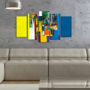 Image of 5ABSMDF-12 Multicolor Decorative MDF Painting (5 Pieces)