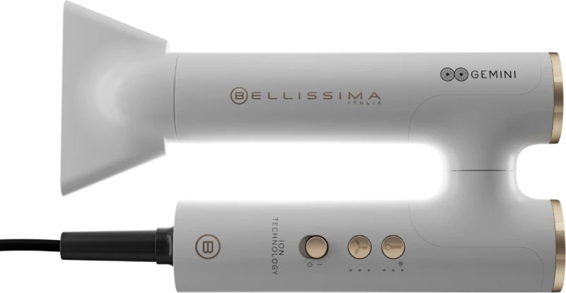 Image of Bellissima Italia Gemini Hair Dryer Hair Dryer - White