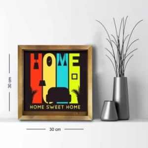 Image of 3030AHS-052 Multicolor Decorative Framed MDF Painting