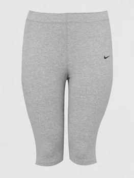 Image of Nike Curve Nsw Leg-A-See Knee Length Legging - Dark Grey Heather