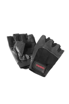 Image of Leather Weight Lifting Gloves
