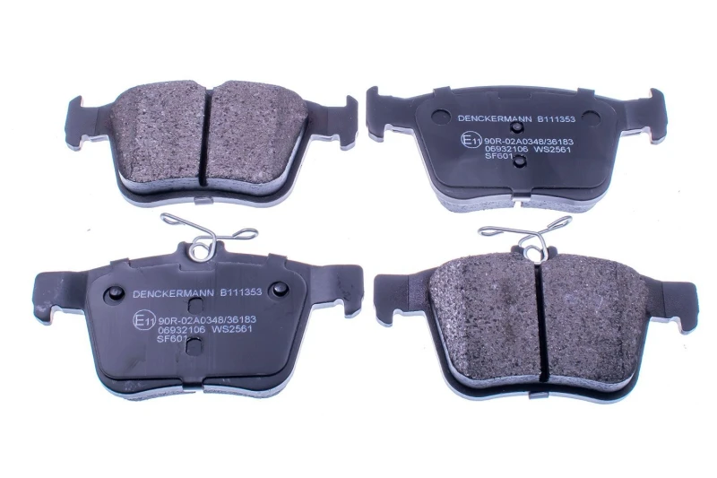 Image of DENCKERMANN B111353 Brake pad set Rear Axle, excl. wear warning contact Brake Pad Set,disc brake (402)