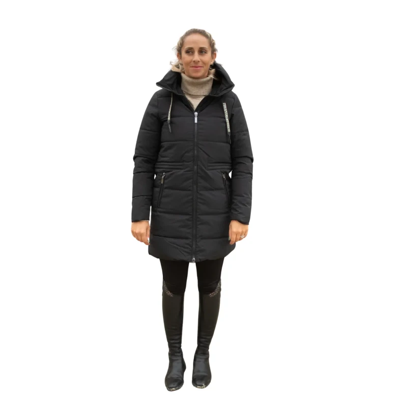 Image of Ju & Pa Chamonix womens puffer jacket Ju & Pa Noir Female S