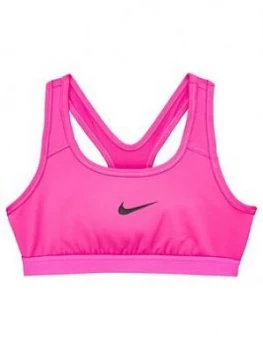 Image of Nike Pro Older Girls Classic Sports Bra - Pink