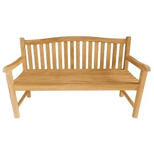 Image of Charles Bentley Solid Wooden Teak Bench