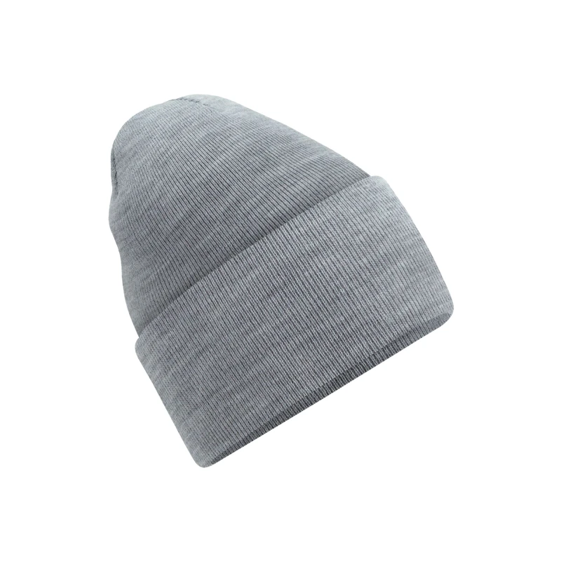 Image of Beechfield Beechfield Men Orginal Deep Cuffed Beanie in Grey Grey One Size Male 5063377093117