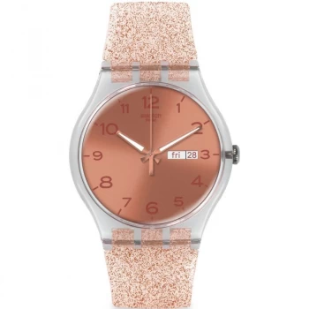 Image of Unisex Swatch New Gent - Pink Glistar Watch