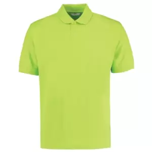 Image of Kustom Kit Mens Regular Fit Workforce Pique Polo Shirt (S) (Lime Green)