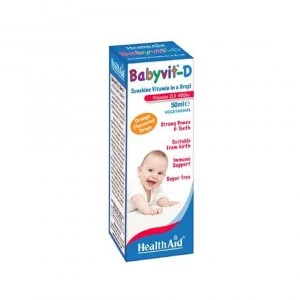 Image of Health Aid BabyVit D Orange Flavour Drops 50ml