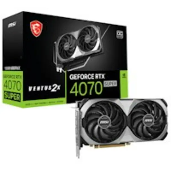 Image of MSI NVIDIA GeForce RTX 4070 SUPER Ventus 2X OC 12GB GDDR6X Graphics Card