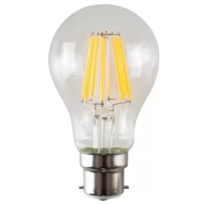 Image of 3 x 6W BC B22 Warm White LED Filament GLS Bulbs