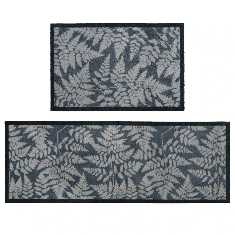 Image of Jvl Mega Machine Washable Doormat And Runner, Fern 01-07-0762