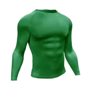 Image of Precision Essential Baselayer Long Sleeve Shirt Junior Green S Junior 24-26"