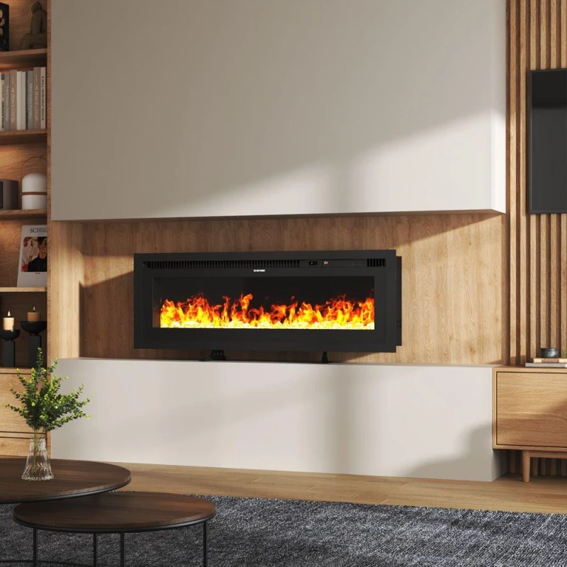 Image of Kabinet UK 42" Electrical Fireplace with Remote Black unisex One size