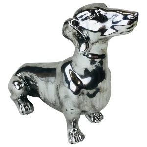 Image of Silver Sitting Sausage Dog