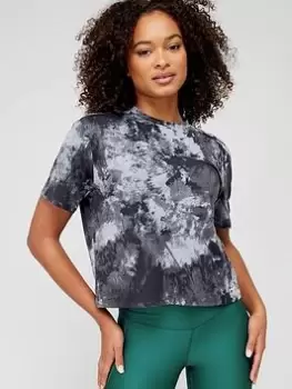 Image of Under Armour Rush Energy Novelty Top - Black/Grey Size M Women