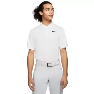 Image of Nike Mens Solid Victory Polo Shirt (M) (White)