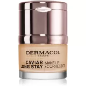Image of Dermacol Caviar Long Stay caviar long-lasting foundation and perfecting concealer shade Nude 30ml